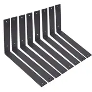 Shelf Brackets 12 Inch L Brackets For Shelves Heavy Duty Black Wall Brackets