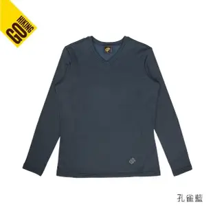 【GoHiking】女POLARTEC舒適調節保暖衣[孔雀藍/黑色]GH182WC701(POLARTEC 保暖衣)