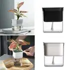 Plastic Self Watering Planter Hydroponic Plant Pot Creative Plant Container