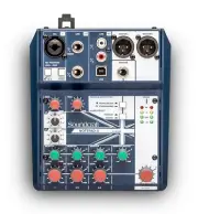 Soundcraft NOTEPAD-5 5 Channel Mixer Analog Mixing Console with USB I/O