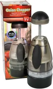 ONION CHOPPER Vegetable Push Cutter Slicer Garlic Dicer Food Pressing Tool