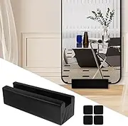 GOKENA Wooden Floor Mirror Support Stand, Wooden Mirror Fixed Pad, Anti-Skid Mirror Bracket, Floor Mirror Base, Full Length Mirror Stand, Display Support Base for Bedroom Living Room Bathroom