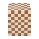 Checker Side Table Living Room Furniture Checkered Design Place Lamps Magazines