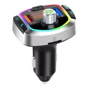 Car Bluetooth Car Adapter FM Transmitter USB Handsfree MP3 Player Fast Charger