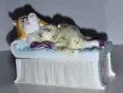 Vintage Miss Piggy Henson Muppets Taste Setter Sigma Covered Ceramic Jewelry Box
