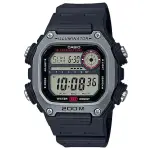 【CASIO 卡西歐】X潮流粗獷方形膠帶電子錶-淺灰錶框X黑色錶盤(DW-291H-1A)