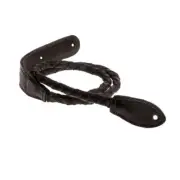 Henry Heller HBOLO-BLK Capri Garment Leather Bolo Mandolin Strap - Black