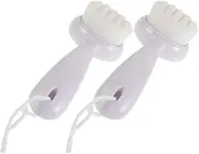 MUSISALY Facial Cleaning Brush Set Exfoliating Scrubbers with Soft Bristles for Thorough Cleansing