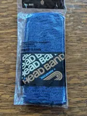Vintage NOS Ridgeview No. 802 NAVY Athletic Sweat/Headband Retro-Made: Newton NC