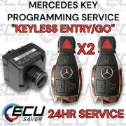 MERCEDES BENZ KEYLESS GO/ENTRY 2 NEW KEYS! PROGRAMMING SERVICE 2010-2015