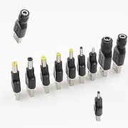 tunghey 11Pack USB 2.0 A Female/Male to DC 5.5x2.1mm DC Connector Charge Barrel Jack Power Adapter USB 5V Connector, (Max 2.5 Ampere Power Adapter) for DC or USB Charging Device