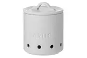 Ladelle Essentials Garlic Vault Storage Canister Container 10x10cm White