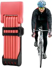 Furtryvl Foldable Bike Lock, Mountain Bike Guard Lock, High Security Locking Supplies for Door Motorcycle, Cycling Anti-Theft Safety Tool