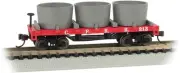 Bachmann Central Pacific 213 Old-Time Wood Tank Car - Red - N Scale