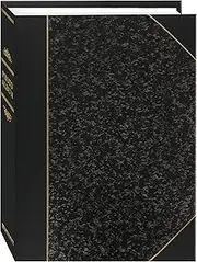 Ledger 50 Memo Pocket 5x7 Photo Album, Silver