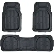 Hulk 4x4 HU5800 Set of 3 Universal Deep Dish Floor Mats Heavy Duty TPE Compound