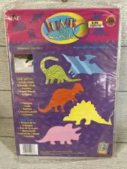 Plaid Vintage Jumbo Craft Set Of 5 Dinosaur Cardboard Stencils New Paint Chalk