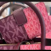 Michael Kors Jet Set Travel Bifold ZipCoin Credit Card Wallet Oxblood Last One