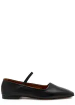 Atp Atelier Petina Mary Jane Leather Flats - Black - 40 (IT40 / UK7) 40 (IT40 / UK7)