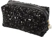 Beautiful Sequin Lady's Makeup Bag Large Capacity Travel Organizer Zipper Tidy Storage