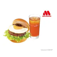 在飛比找momo購物網優惠-【MOS 摩斯漢堡】C132元氣牛肉蛋堡+冰紅茶L(好禮即享