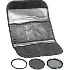 Hoya 77mm HMC UV/Circular Polarizer / ND8 3 Digital Filter Set Pouch