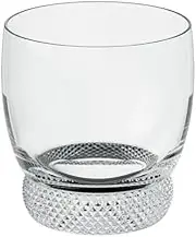 Villeroy & Boch - Octavie Whiskey Glass, Nostalgic Crystal Glass with Pebble Decoration Below The Goblet, Clear, Dishwasher Safe, 360 ml