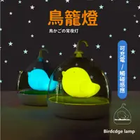 在飛比找蝦皮購物優惠-送禮首選 發光夜晚鳥籠 拍拍燈 充電小夜燈觸摸感應燈臥室床頭