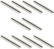Ruimou 40 Pin 1.27mm Pitch Single Row Right Angle Header Connector Strip(Pack of 10)