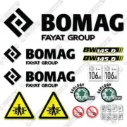 Fits Bomag BW 145D Decal Kit Soil Compactor Roller - 7 YEAR OUTDOOR 3M VINYL!