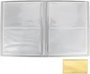 Sticker Book, Transparent Plastic Safe Environmentally Friendly Sticker Storage Book with Label Sticker for Nail Decals Organizing for Photos Organizing