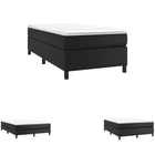 Bed Frame Slatted Mattress Base Bedstead with Wood Frame Faux Leather vidaXL