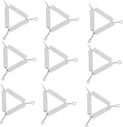 HEATSHAKING 10pcs Triangle Laboratory Crucible Stand Heat Resistant Support for Chemistry Experiments Reliable Crucible Storage Shelf for Classroom and Lab Use