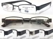 Semi-Rimless Reading Glasses Classic Style Quality Frame Spring Hinges Arms L406