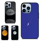 Moon Aircraft silhouette For Samsung A15 A16 S23 S24 S25 Ultra FE Aesthetic Case