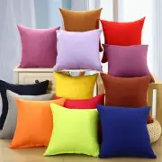 Multicoloured Plain Solid Colour Cushion Cover Covers Decorative Pillow Case
