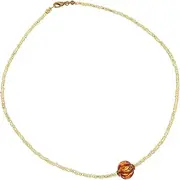 GlassOfVenice Murano Glass Royal Red Ball Necklace