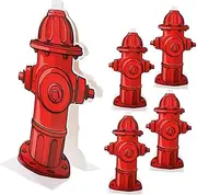 Toyvian 5 Sheets Dog Potty Training Tray Columns Multifunctional Dog Urine Post for Indoor Training Defecation Urination Aid Durable Pet Supply Fire Hydrant Design