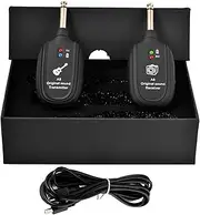 Rechargeable Guitar Wireless Set - Wireless Guitar Connector, Wireless Guitar Adapter | 2.4GHz Audio Guitar System with 4 Channels, Built-in Rechargeable Lithium Battery Instrument for Electric Guitar