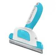 Paws & Pals Pet Grooming Brush - Gentle Deshedding Rake Comb For Cats & Dogs