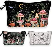 GIMURM Mushroom Makeup Bag for Women,Cosmetic Bag,Small Cosmetic Pouch Organizer,Make up Bags with Zipper,Travel Toiletry Bags,Cute Storage Washing Bag for Women,Makeup Pouch, RGB, Mushroom