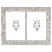 BRAND NEW OLIVIA RIEGEL SILVER WINDSOR 4X6" DOUBLE PICTURE FRAME RT1742 IN BOX
