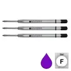 Pk/3 Monteverde P42 Parker-Style Capless Ceramic Gel Refills, Purple, Fine