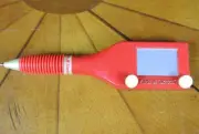 ETCH A SKETCH Playable Ball Point Game Pen Hasbro 2001 Pocket Micro Tiny Mini
