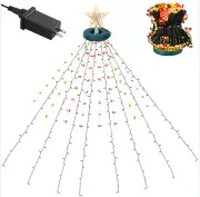 360LED String Light Christmas Tree Waterfall Outdoor Xmas Party Decor Waterproof