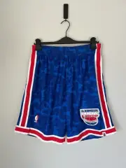 Bape x Mitchell & Ness New Jersey Nets Shorts - Size Large - Blue - NEW