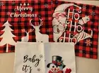 3 Pack 18x18" Christmas Pillow Covers Throw Cushion Case Linen