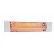 4000 Watt Electric Infrared Dual Element Heater-240 Voltage-White Finish-Chevron