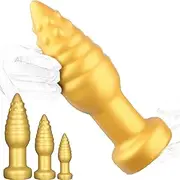 Silicone Dildo Anal Dildos Anal Plug With Strong Suction Cup Large Butt Plug Thick Soft Anus Dilator G-Spot Prostate Sex Toys for Women Men(L)