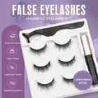 Magnetic False Eyelashes Natural Eye Lashes Extension Liquid Eyeliner Tweezer